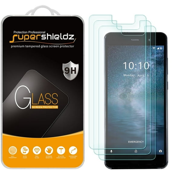 [3-Pack] Supershieldz for Foxxd Miro Tempered Glass Screen Protector, Anti-Scratch, Anti-Fingerprint, Bubble Free