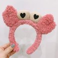 thumbnail image 3 of SPRING PARK Cute Women Cartoon Crab Headband All-Match Sweet Hairband Non-Slip Casual Headwear Hair Hoop, 3 of 5