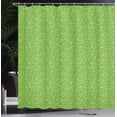 thumbnail image 3 of Ambesonne Shamrock Shower Curtain, Irish Symbol Clover Luck, 69"Wx84"L, Lime Green, 3 of 4