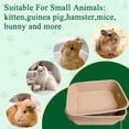 thumbnail image 3 of Disposable Cat Litter Box 5-Pack, 100% Recycled Paper Cat Tray for Travel or Home, Control Large Litter Pan with 1-Towel, 16.14X11.81X3.94 Inch, Brown, 3 of 6