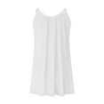 thumbnail image 5 of Casual Dresses For Womens Summer Solid Color Strappy Sleeveless Casual Vacation Mini Beach Dress Beachwear, 5 of 6