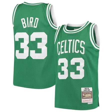 Larry Bird Boston Celtics Mitchell & Ness Youth Hardwood Classics Swingman Throwback Jersey - Kelly (Best Throwback Player Jerseys)