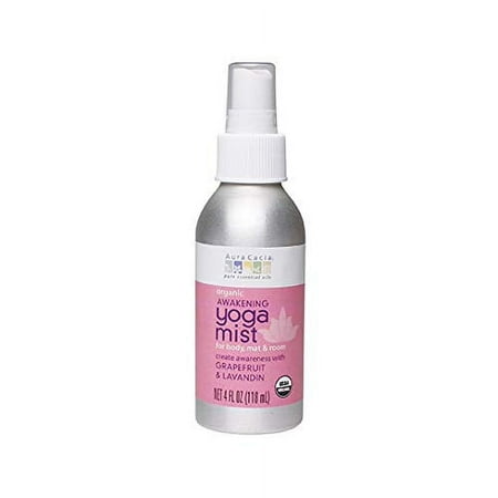 Aura Cacia Awakening Yoga Mist - Grapefruit & Lavandin 4 fl oz Liquid