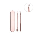 thumbnail image 3 of pitrice 2 Pcs Raclette à Ongles en Acier Inoxydable pour Manucure, Or Rose, 3 of 7