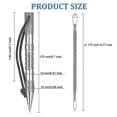 thumbnail image 5 of 14 Pcs Paracord Needle Set - Complete Diy Craft Supplies With Various Needles And Tools - Silver, 5 of 5