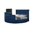 thumbnail image 2 of Maya Modern Style King Bed made with Wood in Navy, 2 of 4
