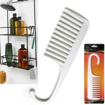 2 Large Wet Comb Detangling Hair Shower Salon Brush Wide Tooth Conditioning