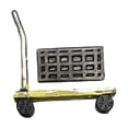 thumbnail image 1 of Milaget 1/64 Miniature Hand Truck Auto Shop Mini Push Cart Dolly Scene Display Model Yellow, 1 of 9