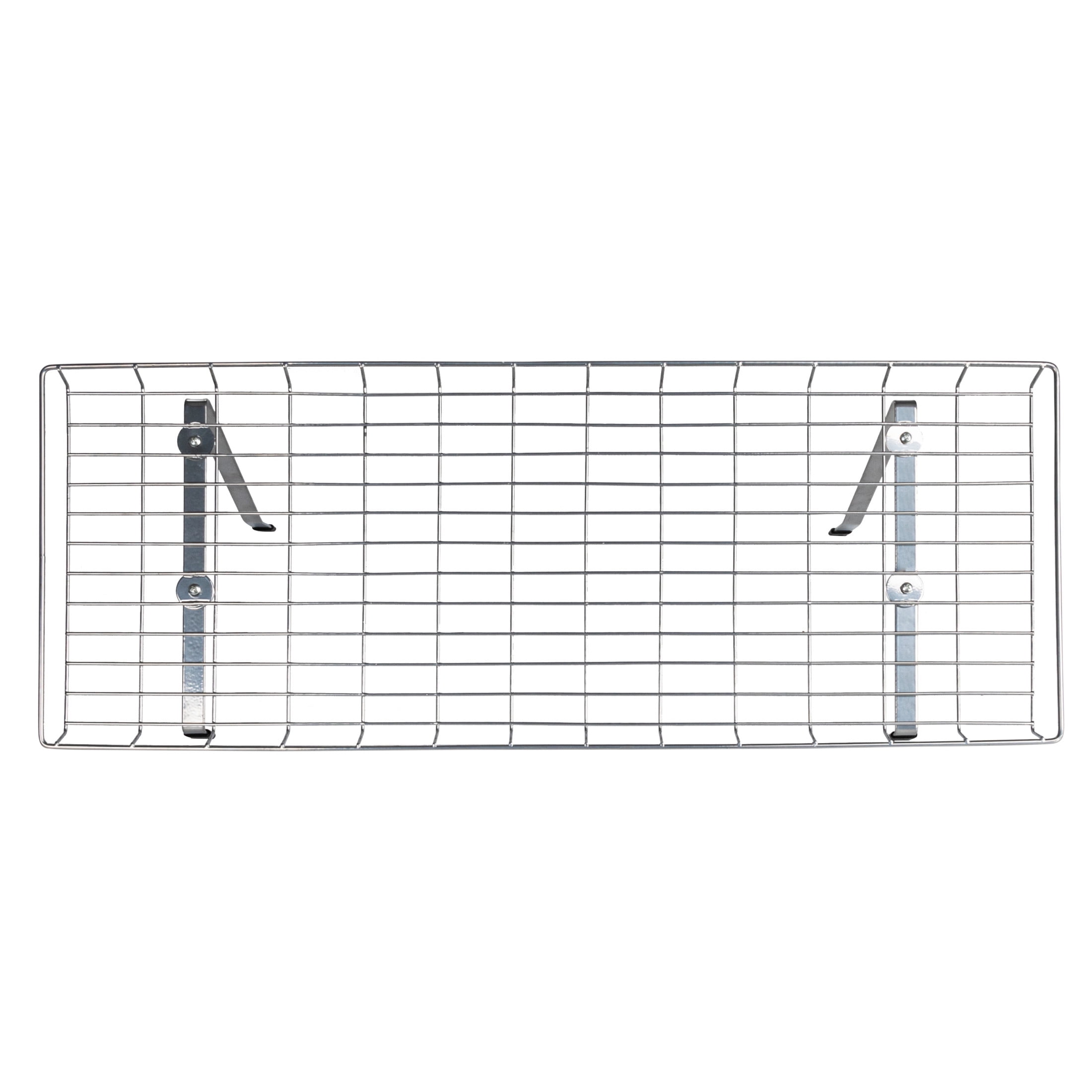 Household Essentials Rear Display Over-The-Washer Storage Shelf to Organize and Store Laundry Room Supplies, Silver