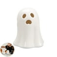 thumbnail image 5 of Dserhfy Ceramic Ghost Light Up Decor Small White Ghost Figurine LED Halloween Ghost Tabletop Ornament for Indoor Home Decor, 5 of 8