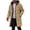 A-Khaki, variant on Mens Winter Coats Plus Size Mens Jackets Men's Solid Winter Thickened Jacket Windproof Quilted Coat Multi - Pocket Long Sleeve Padded Outerwear, L-4XL