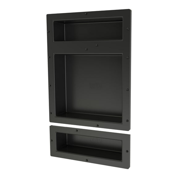 Tile Redi RNT1620DU-6 Redi Niche 16" x 26" x 4" Triple Recessed Shelf Gray