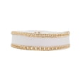 thumbnail image 6 of Women White Faux Leather Stretch Belt Gold Metal Chain Links S, 6 of 12