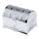 thumbnail image 2 of Del Tesoro Náutico con Y Llave - Caja de Almacenamiento Y Decorativa (pequeña 14x9.8x9.8cm) - de plata Sunnimix Juguete del cofre del tesoro pirata, 2 of 8