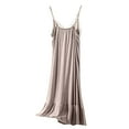 thumbnail image 4 of Abomasnow Nightgowns for Women Spaghetti Strap Ruffle Hem Sleepwear Loose Fit Chemise Slip Sleepshirt, 4 of 7