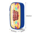 thumbnail image 4 of XMXY Happy Birthday Party Cake Large Capacity Pencil Case, Portable Pencil Bags with Compartments Zipper Blue, 4 of 7