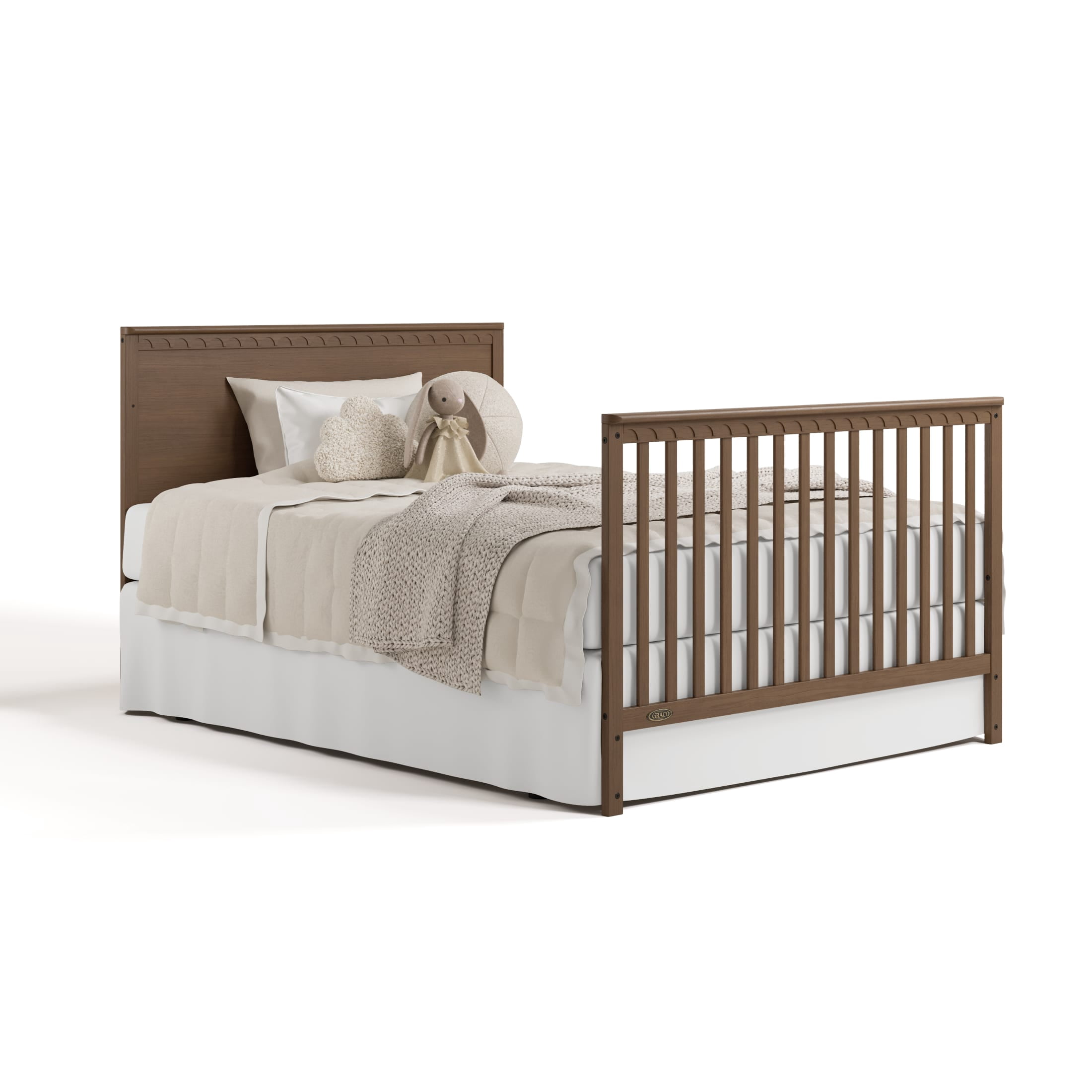 Graco Sasha 5-in-1 Convertible Baby Crib with Drawer, Hazelnut