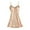 Beige, variant on Samickarr Satin Silk Nightgown For Women SLeeveless V Neck Lace Nightdress With Chest Pads Ice Silk Hollow-out Solid Color Loose Lingerie Suspenders Pajama