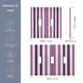 thumbnail image 3 of Dailycode Light Switch Plate Covers 2 Gang Wall Plate Plastics Outlet Covers for Kitchen Home Office Decor Aubergine and White Stripes, 3 of 8