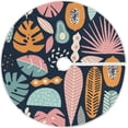 thumbnail image 1 of FMSHPON Jungle Fruits Xmas Christmas Tree Skirt Stand Mat for Holiday Party Decoration Indoor Outdoor 48 inches, 1 of 6