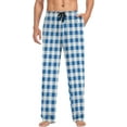 thumbnail image 4 of FREEAMG Red Checkered Gingham Tartan Men's Pajama Pants Sleepwear Lounge Pajama Bottoms, 4 of 7