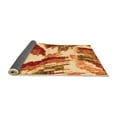 thumbnail image 2 of Ahgly Company Indoor Rectangle Abstract Orange Modern Area Rugs, 4' x 6', 2 of 4