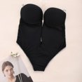 thumbnail image 3 of Body moldeador de cuerpo con escote en V profundo para mujer, Body sin tirantes y sin espalda, ropa moldeadora, 3 of 5