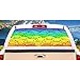 thumbnail image 3 of SignMission Faces Rear Window Graphic Back Truck Decal SUV View Thru Vinyl, 18" X 58",, 3 of 4