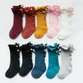 thumbnail image 1 of ITFABS Baby Mid Tube Socks Knee High Stylish Ruffled Soft and Breathable Stockings, 1 of 1