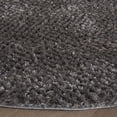 thumbnail image 3 of SAFAVIEH Penelope Kady Solid Shag Area Rug, Grey, 6'7" x 6'7" Round, 3 of 10