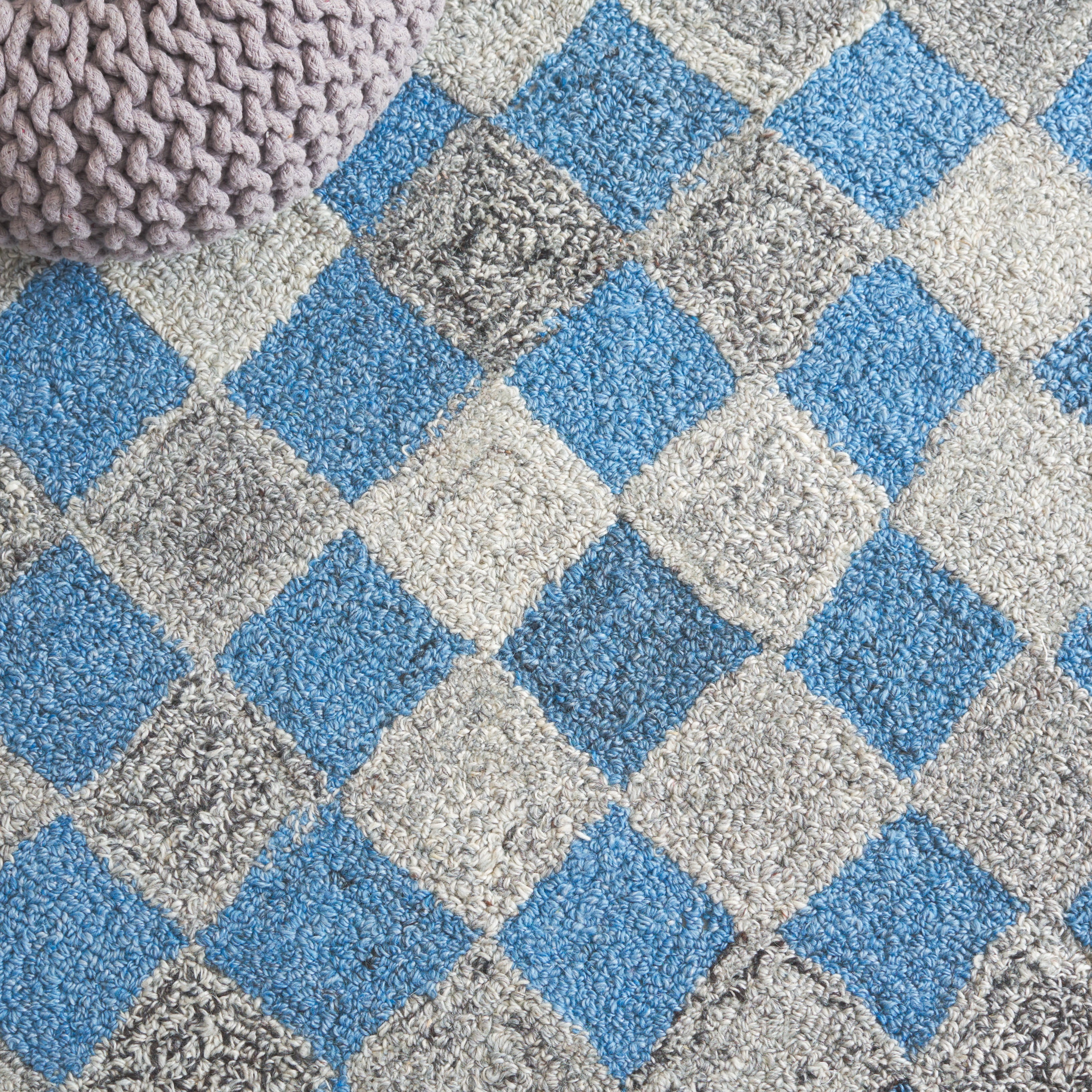 SAFAVIEH Abstract Creighton Geometric Runner Rug, Gray/Blue, 2'3" x 10'
