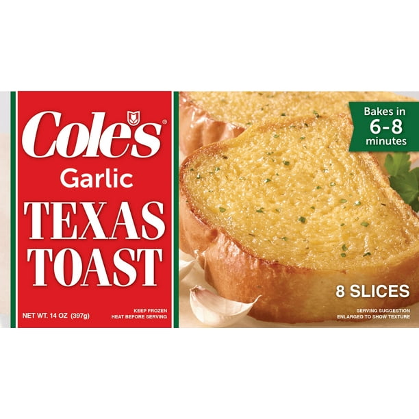 Cole's® Garlic Texas Toast Garlic Bread 8 Slice
