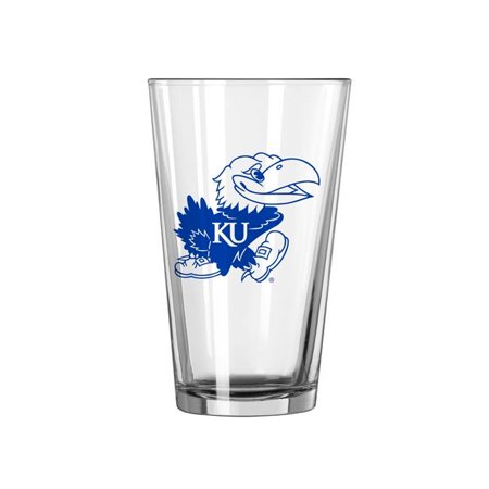 Logo Brands 157-G16P-1A Kansas Alternate 16 oz Gameday Pint Glass