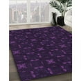 thumbnail image 2 of Ahgly Company Indoor Rectangle Patterned Deep Purple Area Rugs, 5' x 7', 2 of 6