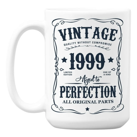 

Vintage 1999 All Original Parts Birth Year Coffee & Tea Mug (15oz)