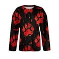 thumbnail image 6 of Halloween Cardigan Sweaters for Women Cute Halloween Party Graphic Womens Sweaters Cardigan Open Knit Utton Down Cropped Long Sleeve Fall Trendy Plus Size Sweatshirt Tops Black S, 6 of 7