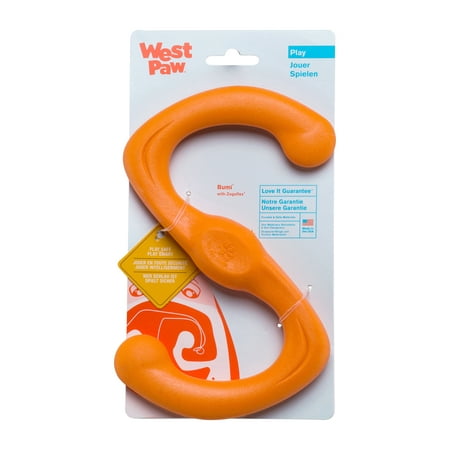 UPC: 0747473621546 | West Paw Zogoflex Bumi Large 9.5  Dog Toy Tangerine