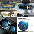 thumbnail image 5 of Renewold Gothic Sea Turtle Blue 14 PCS Car Seat Cover Set, with Steering Wheel Seat Belt Rear View Mirror Handbrake Cover Set Waste Bin Center Console Pad Coasters Auto Decoration, 5 of 7