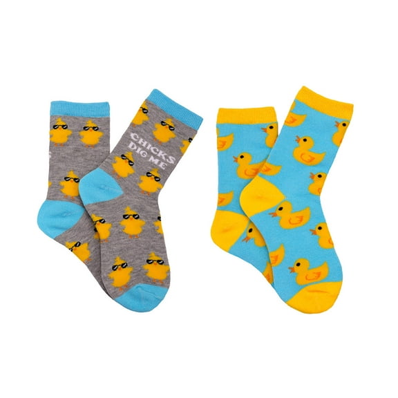 Everything Legwear Boys Easter Chicks Dig Me 2 Pair Crew Socks