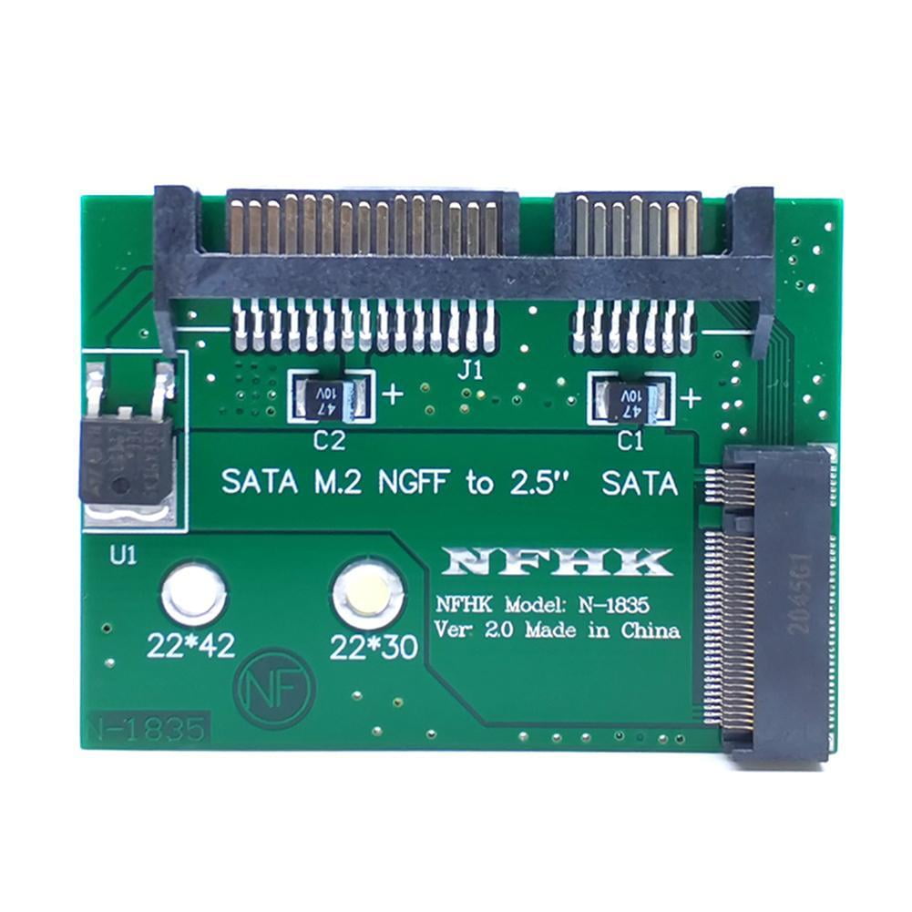 contenido También cosecha Ssd To 2.5" Sata Adapter M.2 Ngff Ssd To Sata3 Convert Card B Key Connector  For 2242 M2 Ssd Hard Drive A6R1 - Walmart.com
