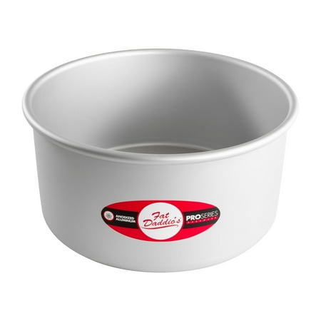 

Fat Daddio s PRD-84 Anodized Aluminum Round Cake Pan 8 x 4 inch
