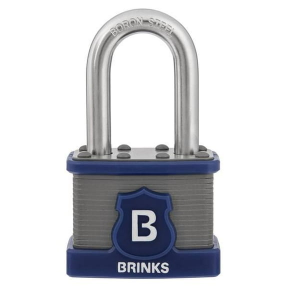 Brinks Brinks 44MM XT Series Commercial Laminated Steel Padlock with 1-1/2  Shackle