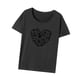 thumbnail image 3 of Camiseta básica de manga corta para mujer Fernando XL transpirable cuello redondo, 3 of 8