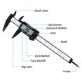thumbnail image 4 of Scienceny Pantalla digital Vernier Caliper LCD 0.01 mm / 0.001 pulgadas Micrómetro Calibre Regla Longitud Profundidad Acero inoxidable Portátil de mano Medidores de medidas dimensionales Tipo 3 Scienceny TO001041-03, 4 of 6
