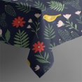 thumbnail image 5 of Pioneer Flower Floral Print Pattern Square Tablecloth, Waterproof Wipeable Spillproof Washable Table Cover for Home Kitchen Party Decor, 42"x42", 5 of 6