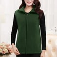 thumbnail image 6 of CYRBOKO Women's Vests with Zipper, Lapel Thermal Sleeveless Winter Outerwear for Cold Weather Green Size XL, 6 of 6