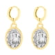thumbnail image 1 of Arete para Mujer con Cristal Swarovski  en Forma de Oval – Bañado en Oro 14k– Arete Elegante y Brillante, Aretes de Mujer de Moda– Joyería para Mujer de Moda– Regalo especial Ortiz Espinosa Temporada, 1 of 2