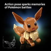 LEGO Pokémon Eevee - Collectible Building Set for Adults, Ages 18+ Posable Pokémon Figure for Display - Desk, Bookshelf or Home Office Decor - Gift for Men & Women - 72151