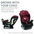 thumbnail image 3 of Britax Poplar S Convertible Car Seat, 2-in-1 Car Seat, Slim 17-inch Design, ClickTight, Ruby Onyx, 3 of 7