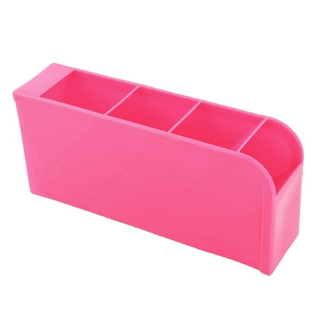 Office Desktop Home Table Sundries 4 Slots Storage Drawer Divider Office Desktop Home Table Sundries 4 Slots Storage Drawer Divider Box Fuchsia